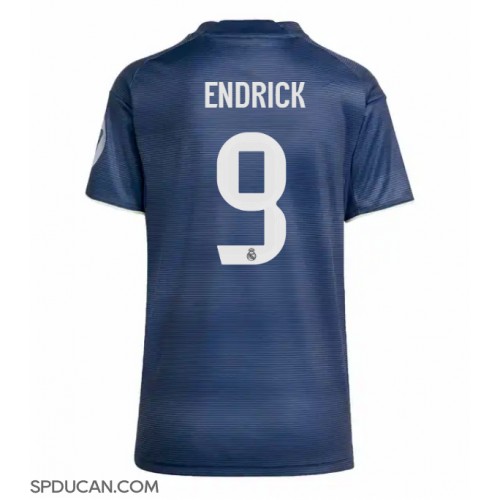 Zenski Nogometni Dres Real Madrid Endrick #9 Gostujuci 2025-26 Kratak Rukav